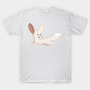 Fennec Foxes Cute Running Pet Adorable Furry Creature T-Shirt